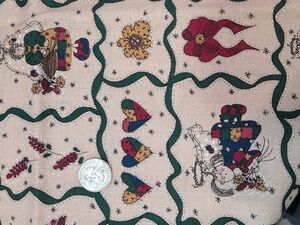 Whole Country Caboodle Leanne Anderson Tan Angels Cotton Fabric 46" x 1 Yard